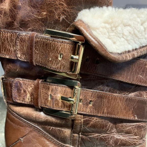 Michael Kors Cognac Ankle Boots- Size 7.5 - Picture 2 of 3